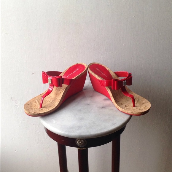 BCBG Shoes - BCBG red wedges 9
